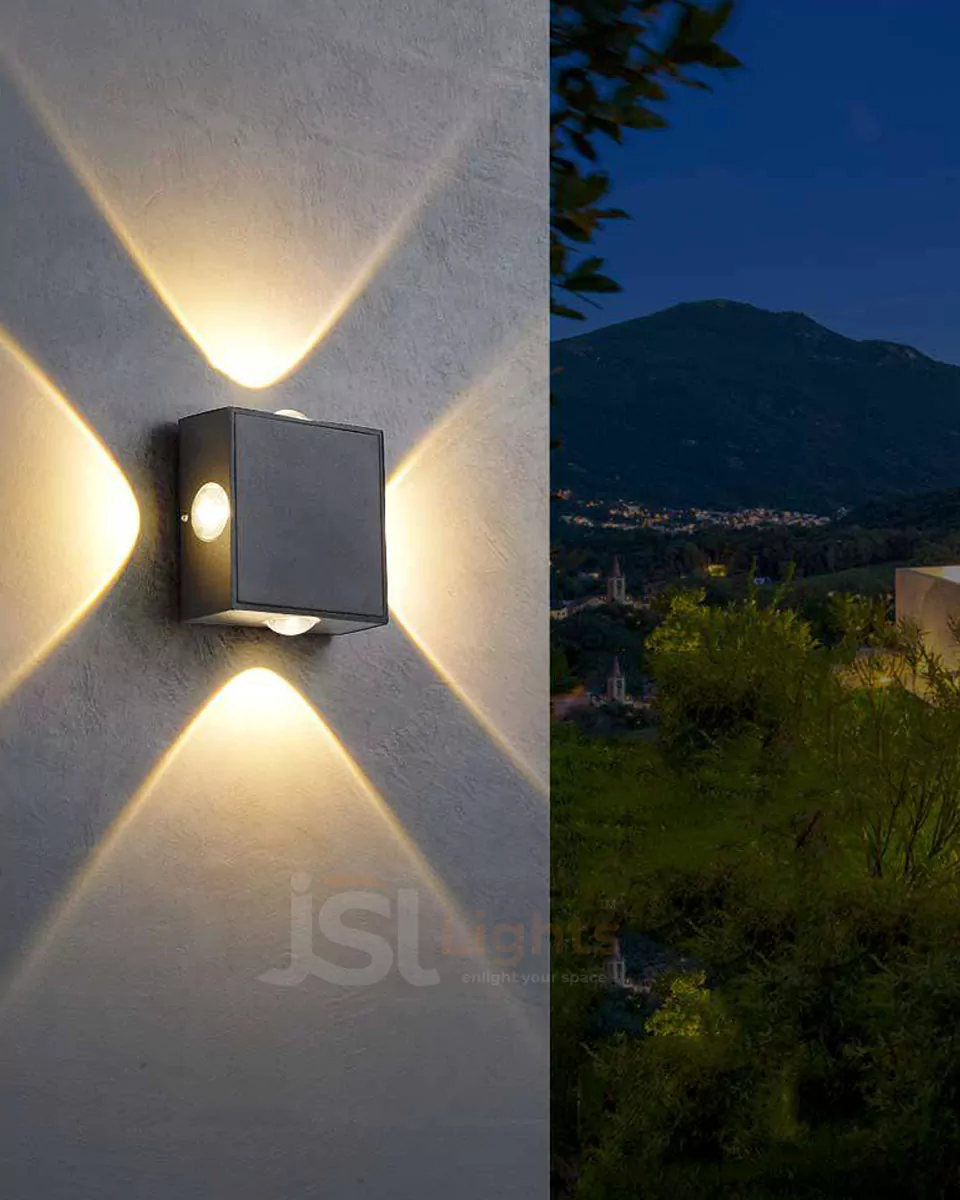 12W LX 2004 4 Way Outdoor Wall Decorative Light Weather Proof Wall Washer IP54