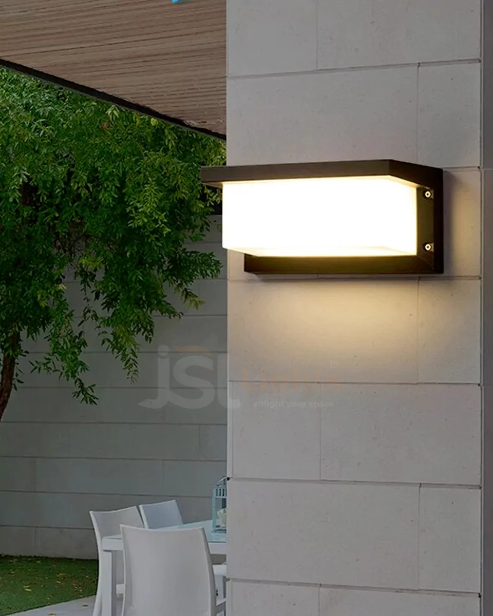 12W LX Black Outdoor Bulkhead Wall Decorative Light 609 Weather Proof Wall Lamp Lights