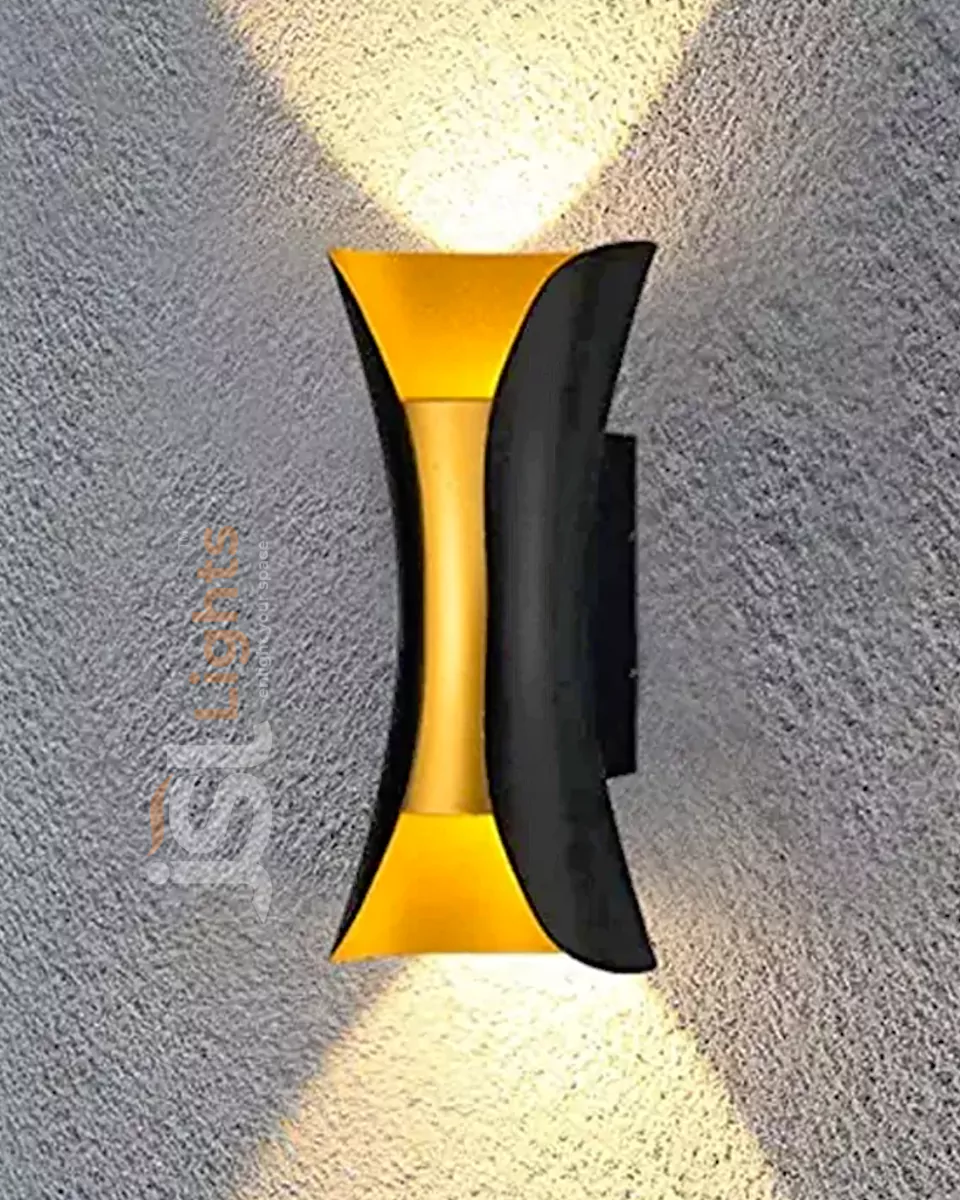 18W LX Black Golden UP Down Outdoor Wall Decorative Lights 099 Weather Proof Wall Lamp Lights