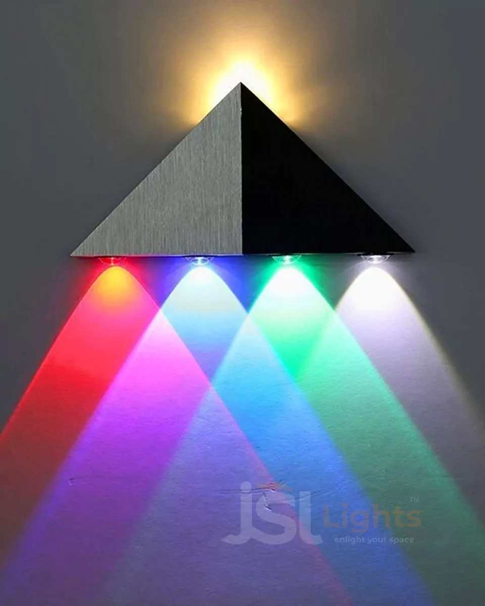 6W LX RGB Triangle UP Down Outdoor Wall Decorative Lights 303 Weather Proof Wall Lamp Lights