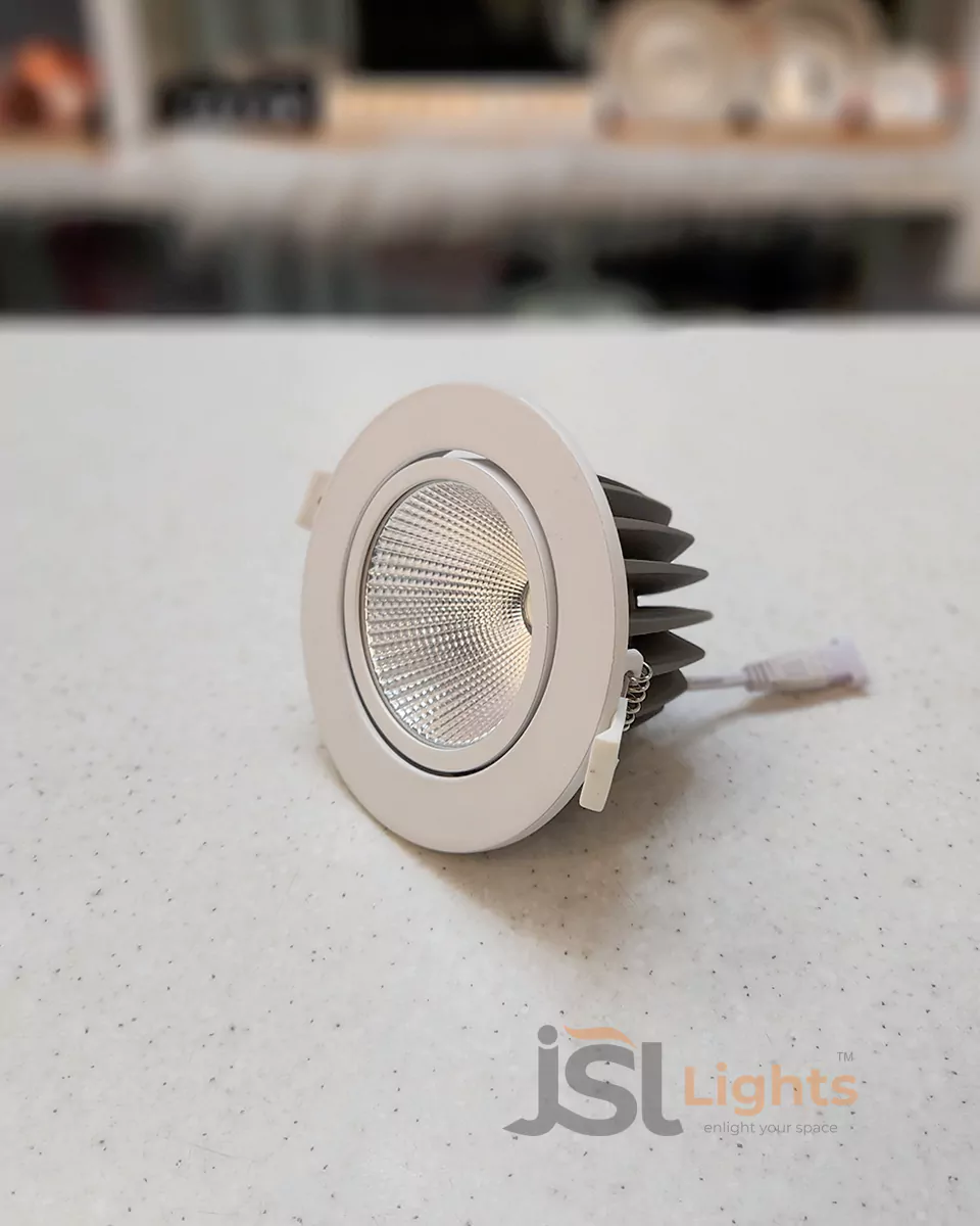 12W White Recessed COB Spotlight 2021 Downlight for Home Ceiling with Driver