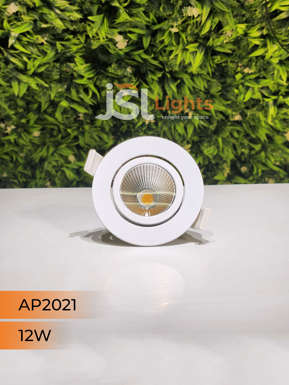 12W White Recessed COB Spotlight 2021 Downlight for Home Ceiling with Driver