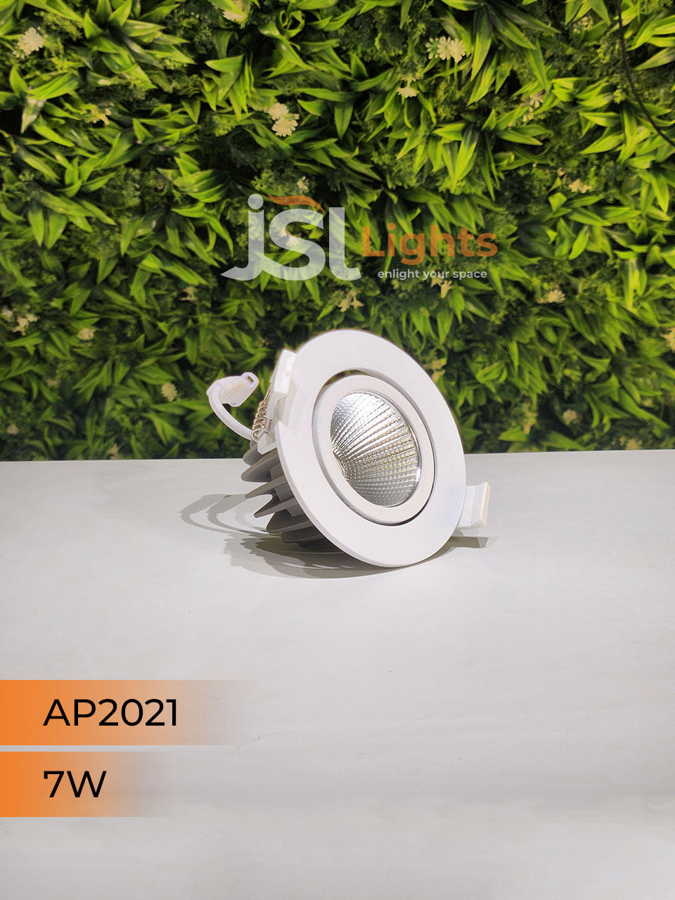 7W White Recessed COB Spotlight 2021 Downlight for Home Ceiling with Driver