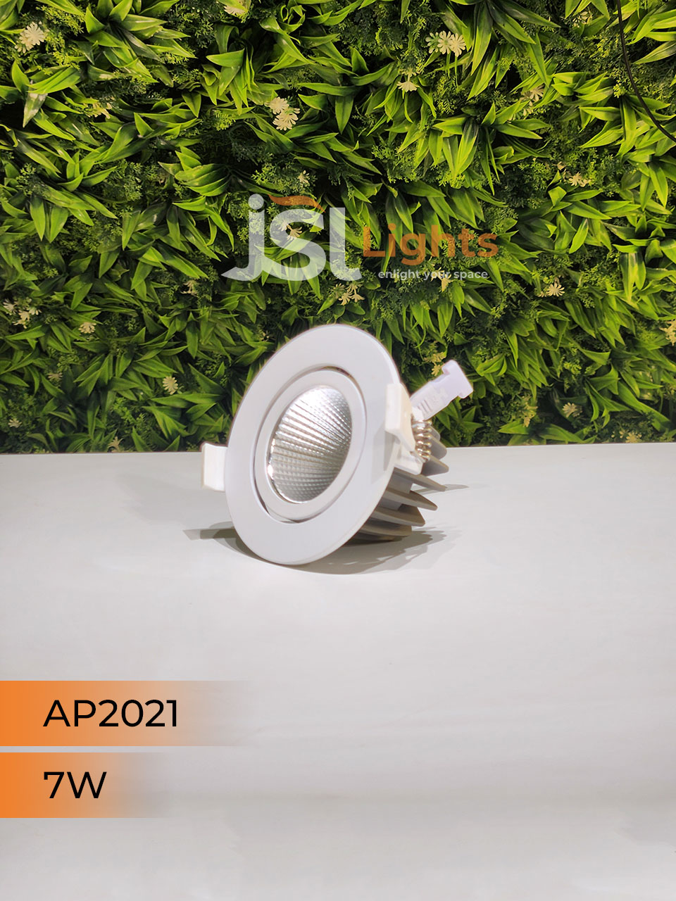 7W White Recessed COB Spotlight 2021 Downlight for Home Ceiling with Driver