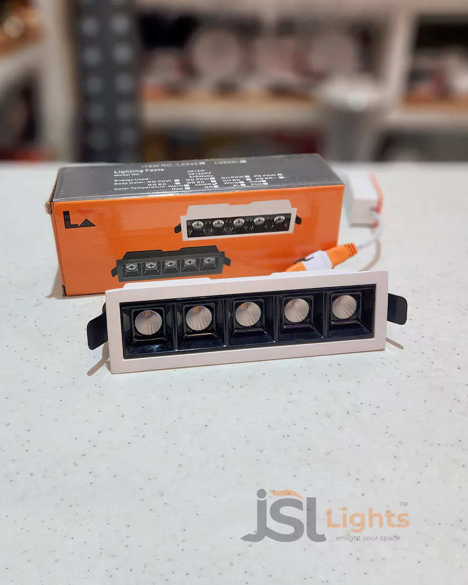 10W Black LX Linear LED Spotlight Recessed 935 Laser Blade JSL