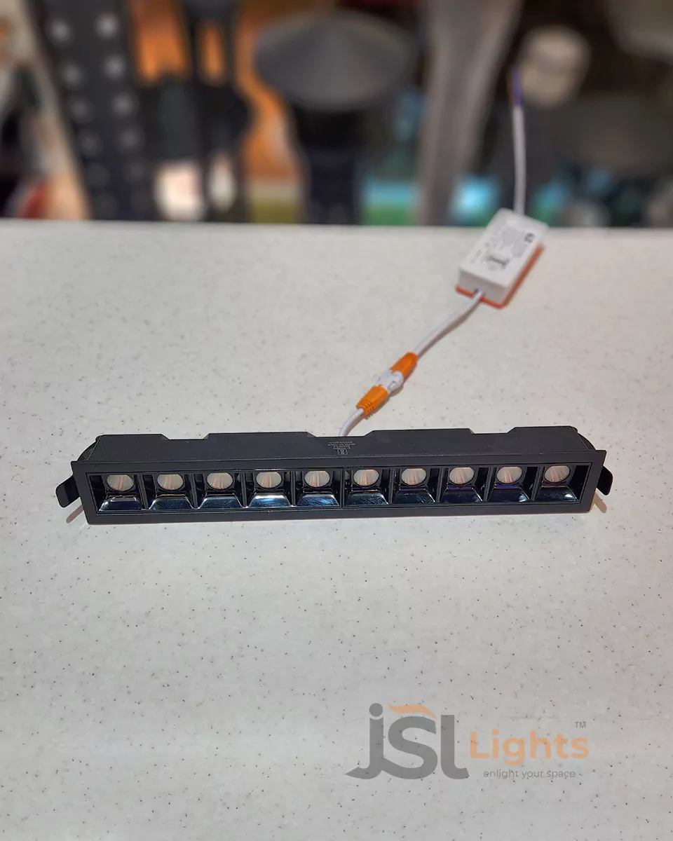 20W Black LX Linear LED Spotlight Recessed 935 Laser Blade JSL
