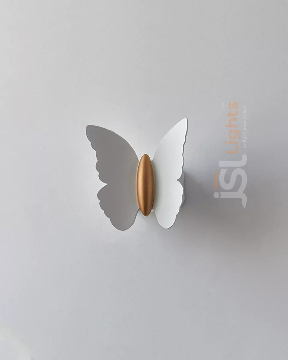 12W White Butterfly Up Down Wall Light Outdoor Wall Decorative Washer Lamp 3000K IP54