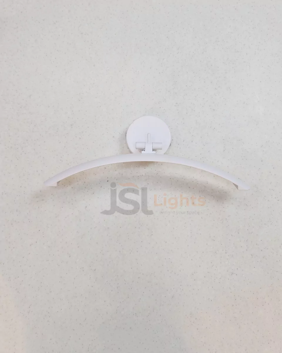 6W LX White 876 Curve Mirror Light Bathroom Wash Basin light Aluminium Body Picture Light