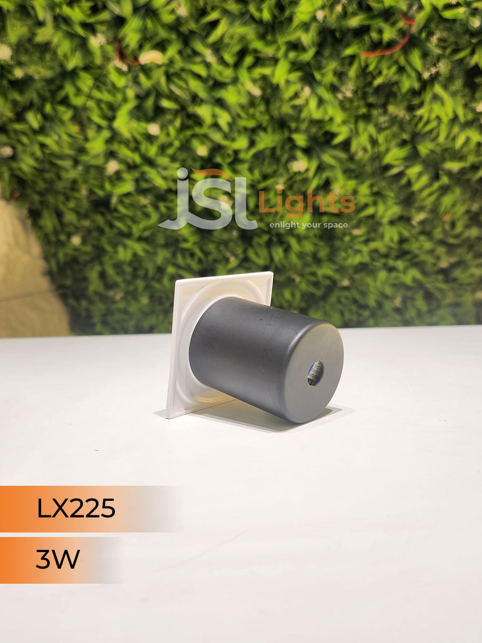 3W LX Square White Foot Light 225 Aluminium Body Stair Light Weather Proof Light IP54