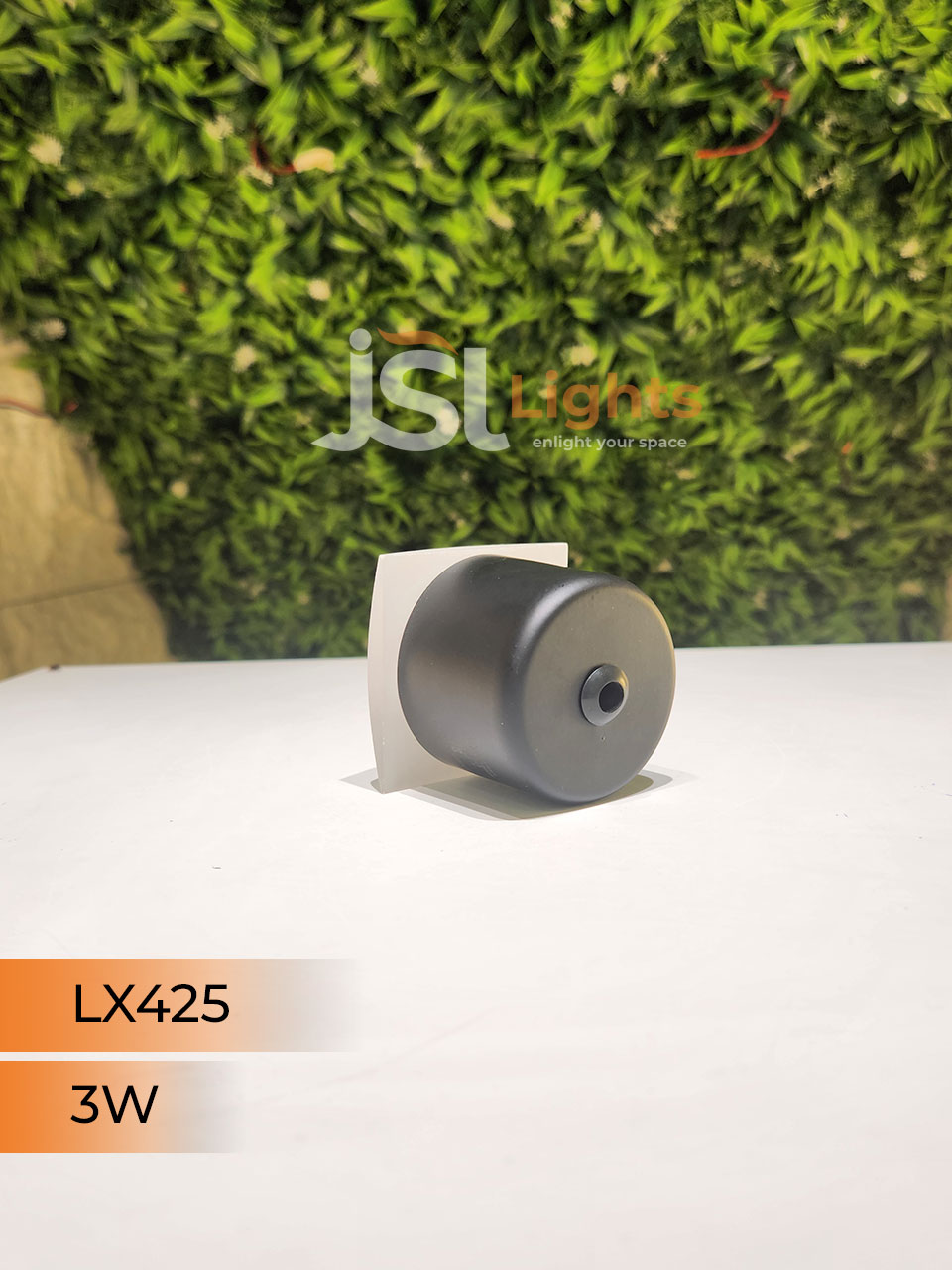LX 425 3W Round White Foot Light Aluminium Body Stair Light Weather Proof Light IP54