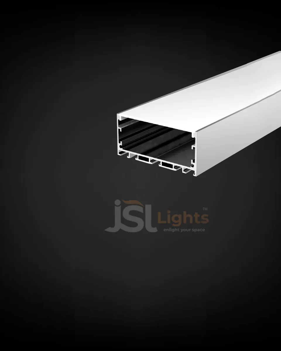 75*35mm Surface Mounted Aluminium Profile Light Channel 7535 Surface Profile with White Diffuser for LED Strip Lighting