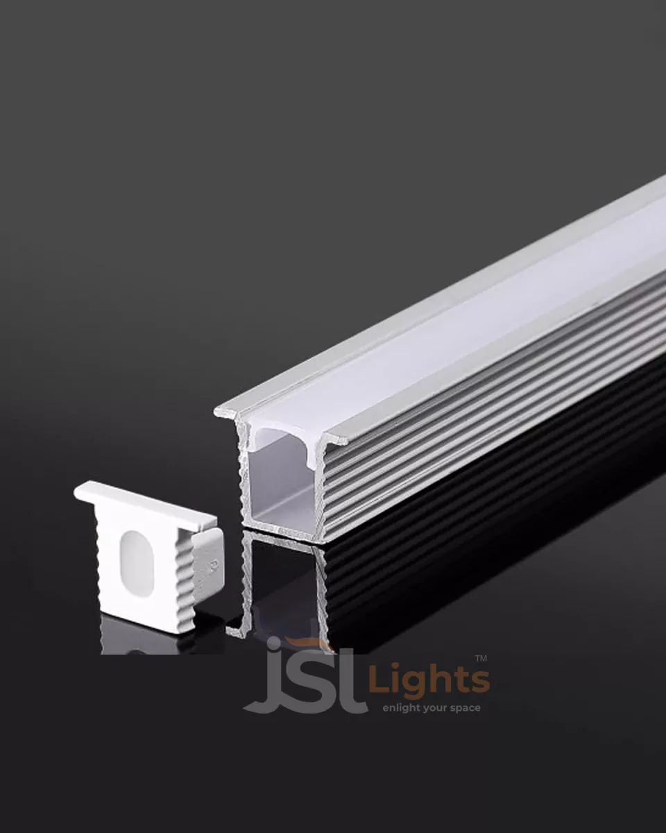 8*9mm Recessed Aluminium Profile Channel 0809 Collar Profile Light Channel with White Diffuser for LED Strip Lighting