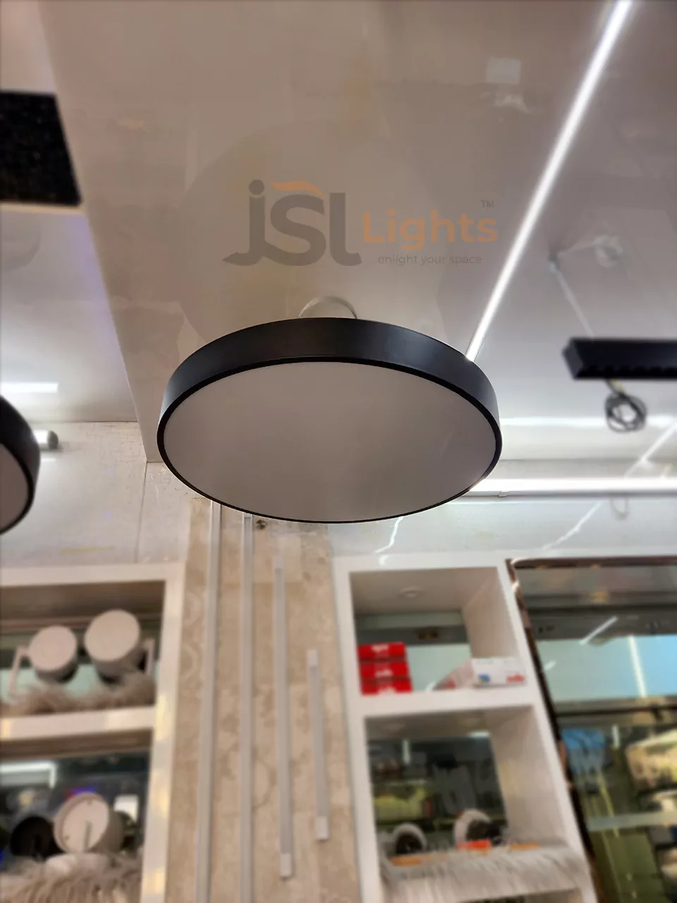 600mm Round Moon Office Hanging Aluminium Profile Light 42W Round Hanging Suspended Light with Fulham Driver