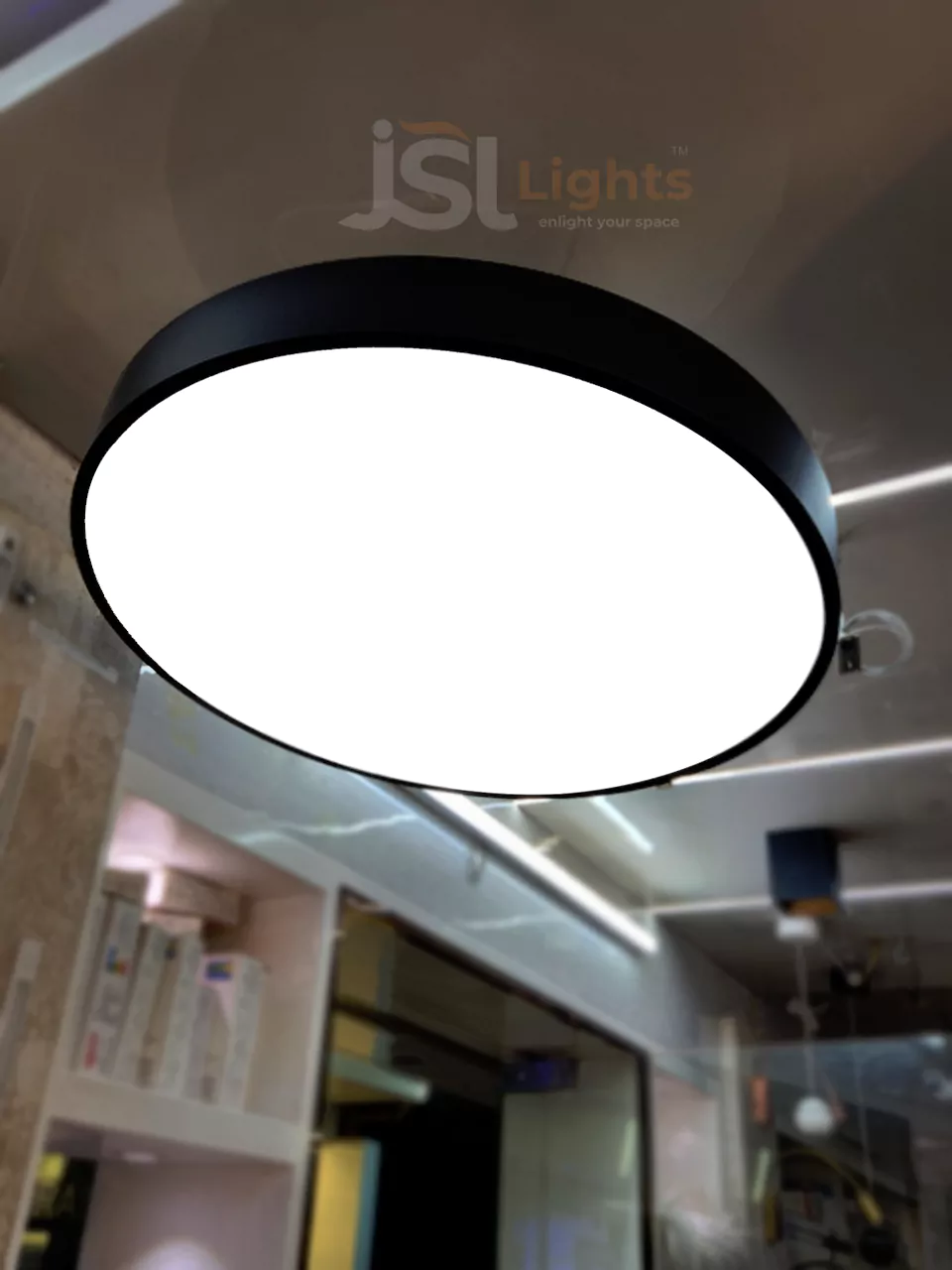 800mm Round Moon Office Hanging Aluminium Profile Light 72W Round Hanging Suspended Light with Fulham Driver
