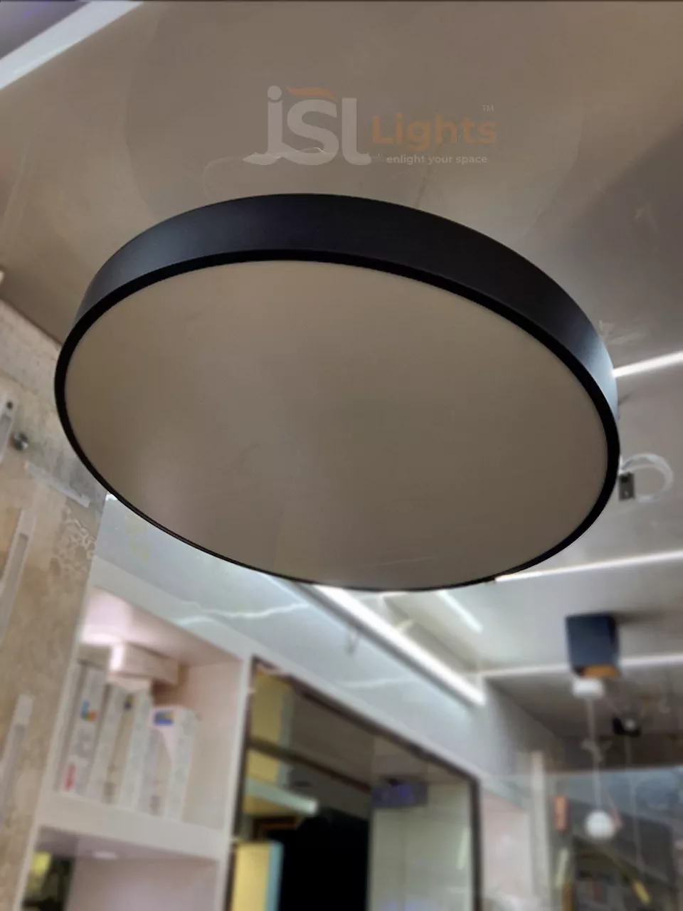 800mm Round Moon Office Hanging Aluminium Profile Light 72W Round Hanging Suspended Light with Fulham Driver