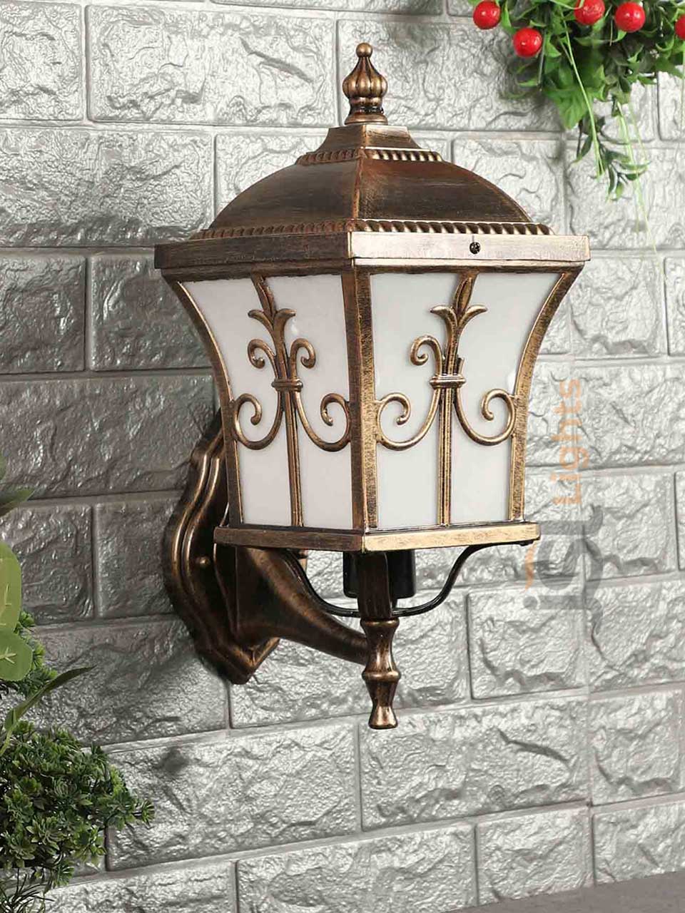 12W Express Wall Decorative Light Antique Body High Quality Outdoor Wall Lamp 3000K IP54 OFF Mode