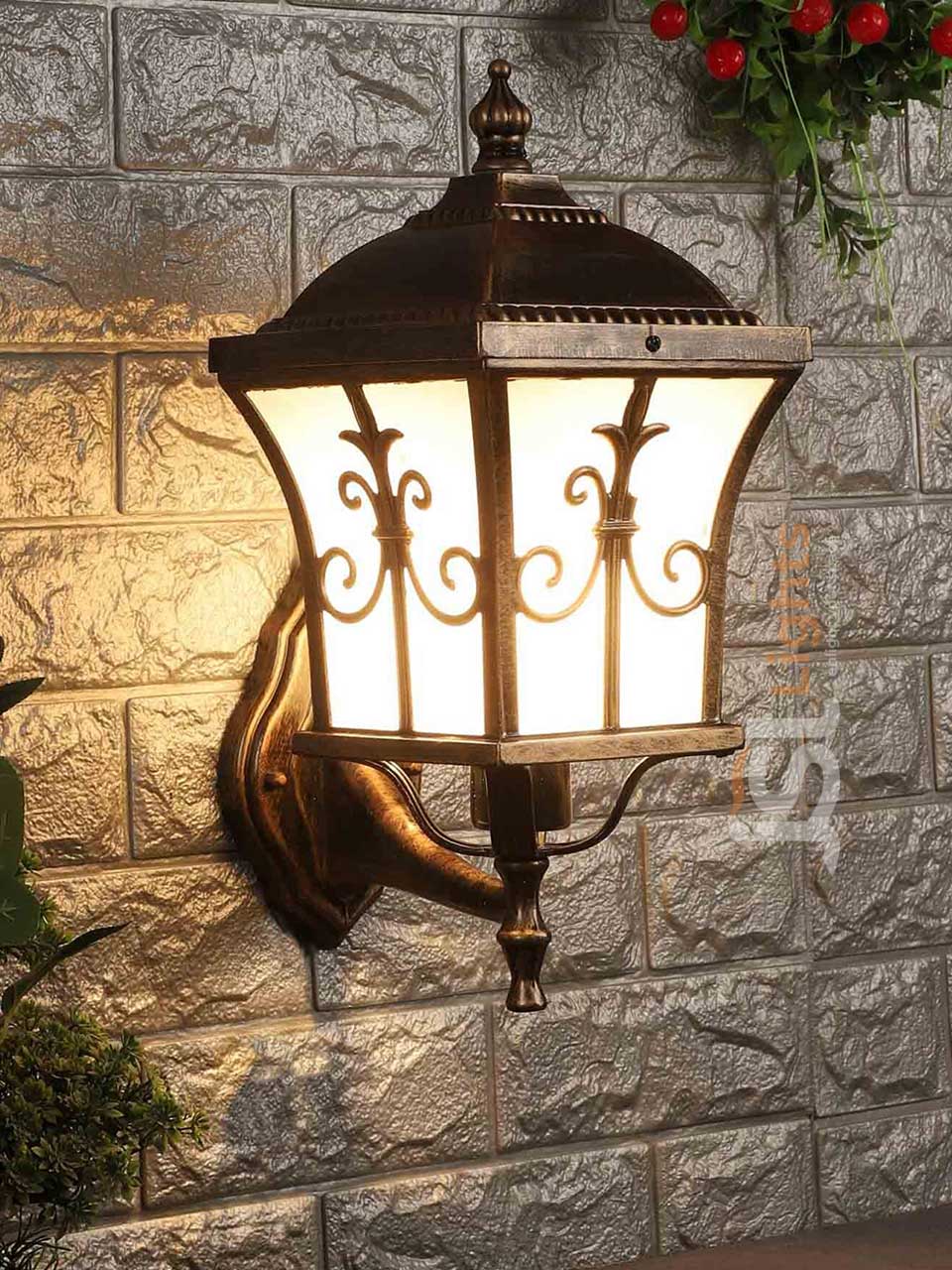12W Express Wall Decorative Light Antique Body High Quality Outdoor Wall Lamp 3000K IP54 ON Mode