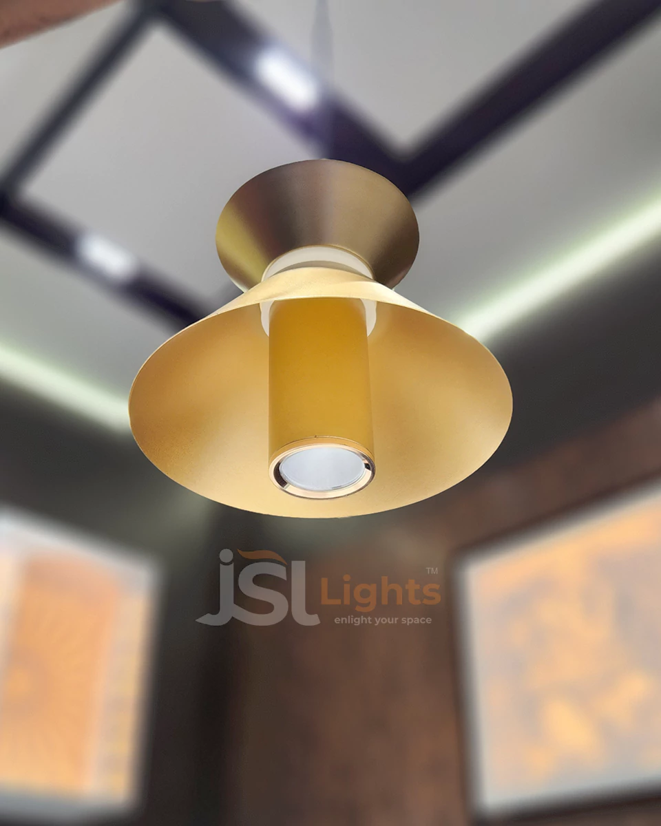 8W LX 5029 Golden Fancy Hanging Lights for Home Ceiling Pendant Light with 3000K LED Color