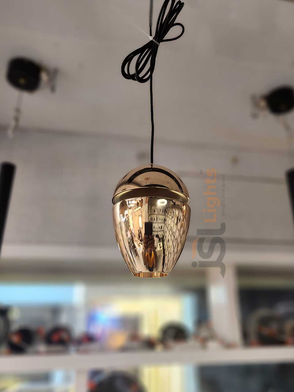 8W LX 5009 French Gold Fancy Hanging Lights for Home Ceiling Pendant Light with 3000K LED Color