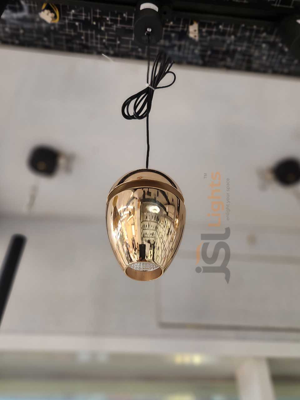 8W LX 5009 French Gold Fancy Hanging Lights for Home Ceiling Pendant Light with 3000K LED Color
