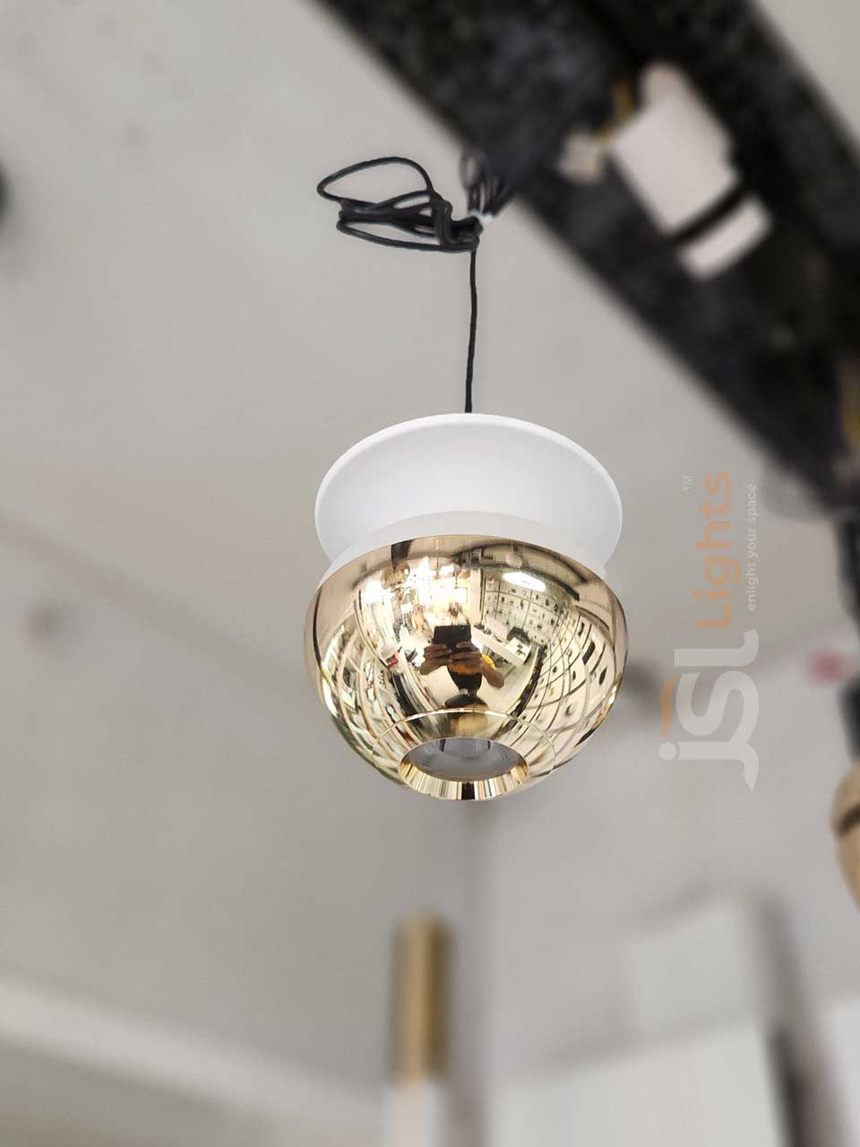 8W LX 5019 French Gold Fancy Hanging Lights for Home Ceiling Pendant Light with 3000K LED Color OFF