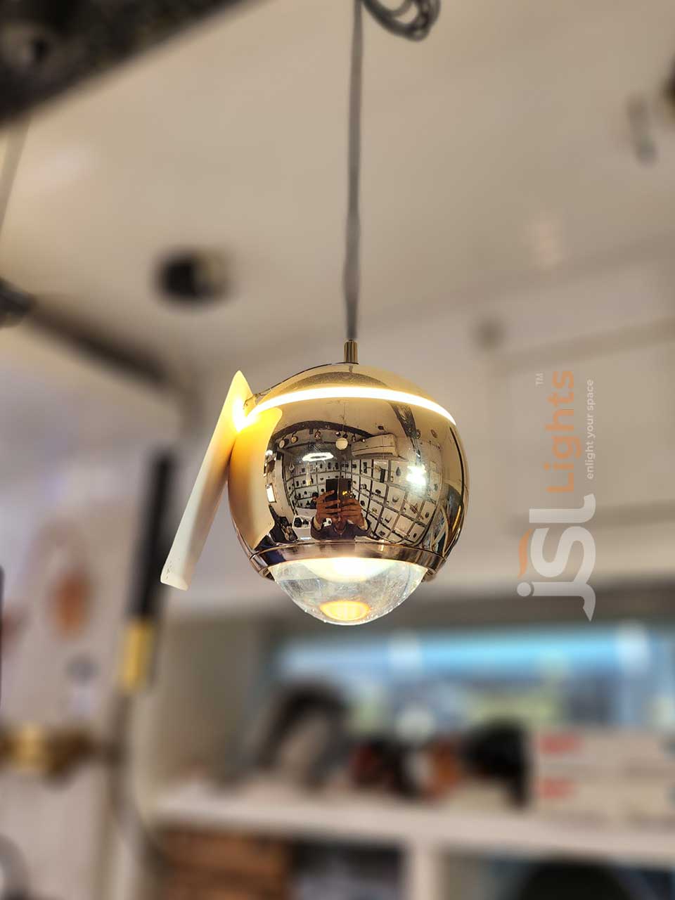8W LX 5059 French Gold Fancy Hanging Lights for Home Ceiling Pendant Light with 3000K LED Color