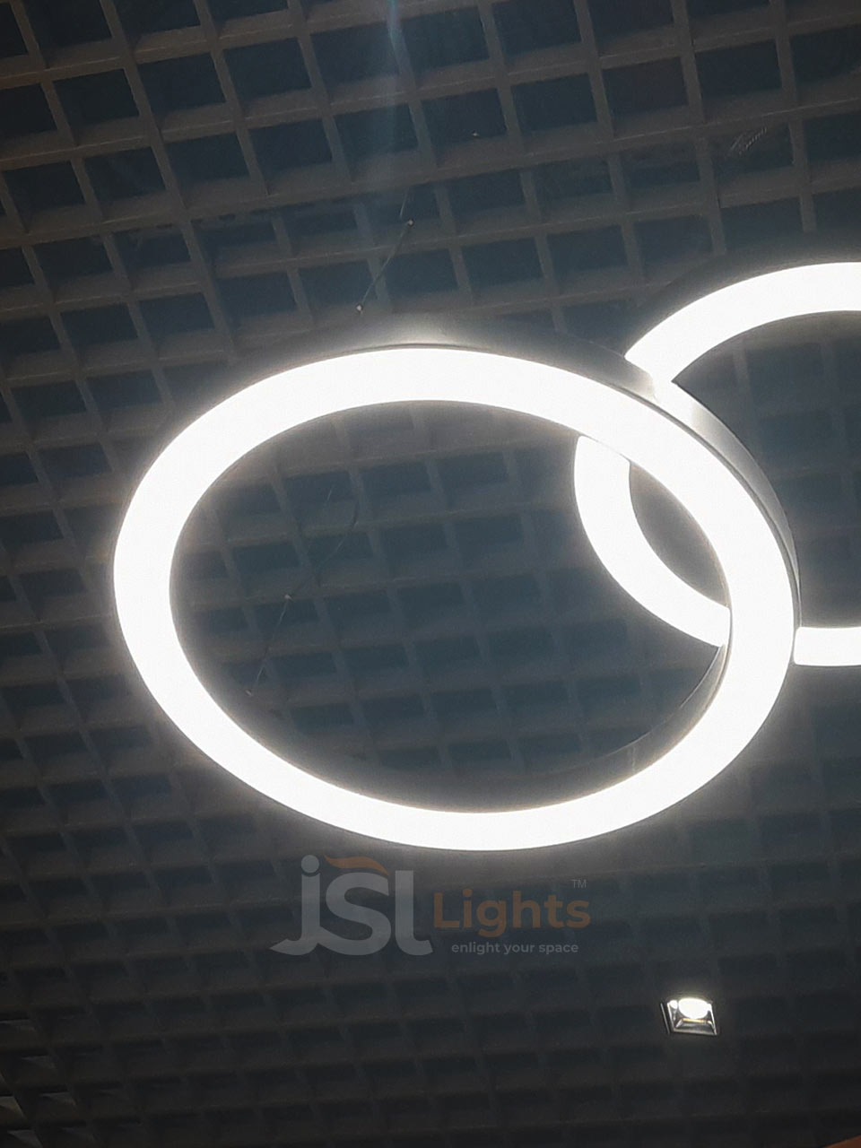 800mm Round Ring Office Pendant Hanging Aluminium Profile Light 72W Round Hanging Suspended Light with Fulham Driver